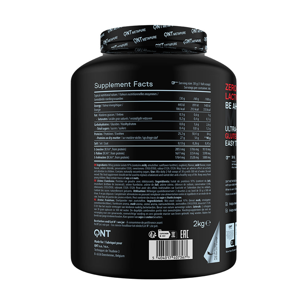 Proteína Metapure Whey Isolate Zero Carb 2 Kgs