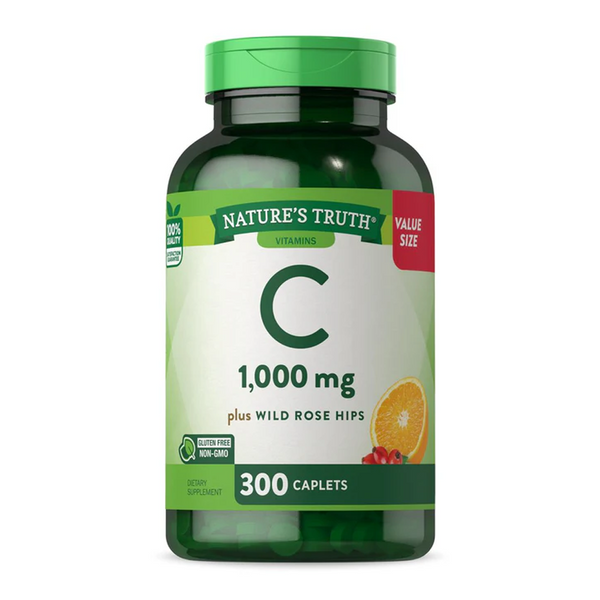 Vitamina C 1000 Mg & Wild Rose Hips - 300 Comprimidos