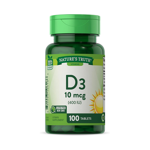 Vitamina D3 400 IU - 100 Comprimidos