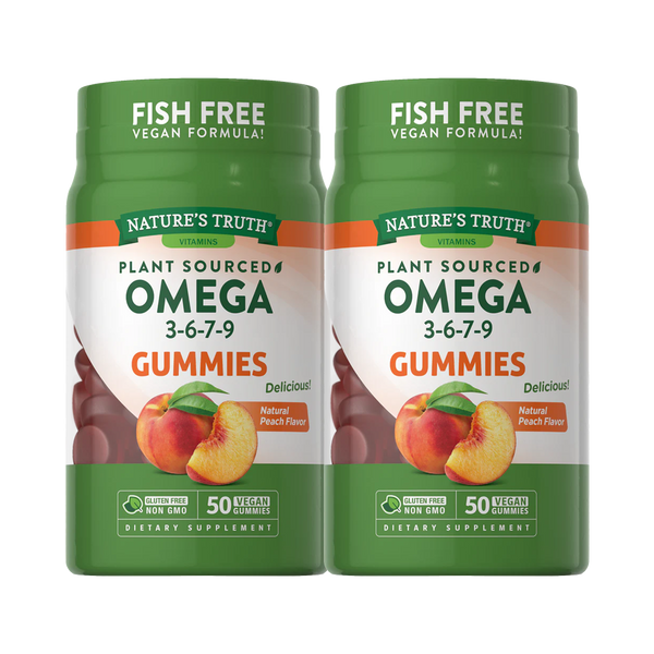 Pack 2x Gomitas de Omega 3-6-7-9 Vegano 360 Mg - 50 Gomitas Veganas