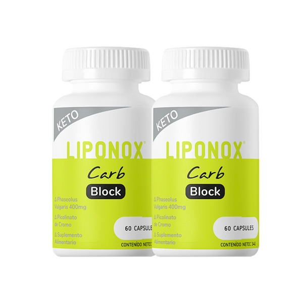 Pack 2 x Bloqueador de Carbohidratos Liponox Carb Block