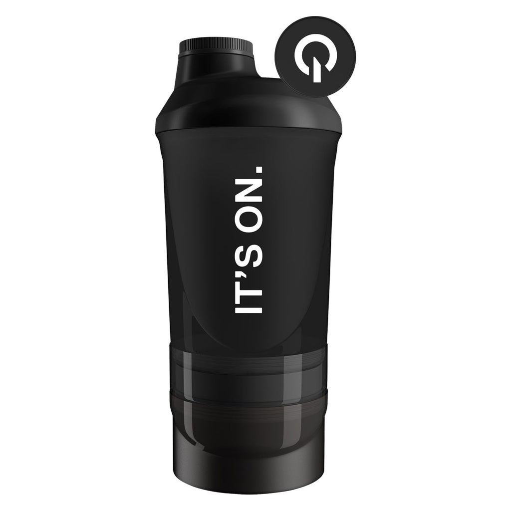 Shaker QNT Black 600 Ml + 360 Ml